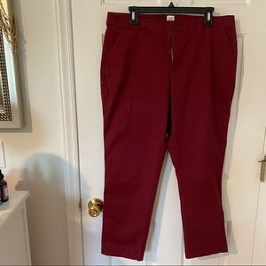 gap red chinos